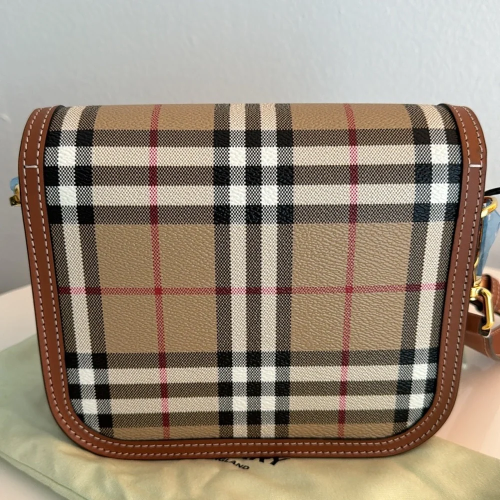 New BURBERRY Vintage Check Crossbody Bag Purse w/ Strap & Dustbag - Picture 7 of 12
